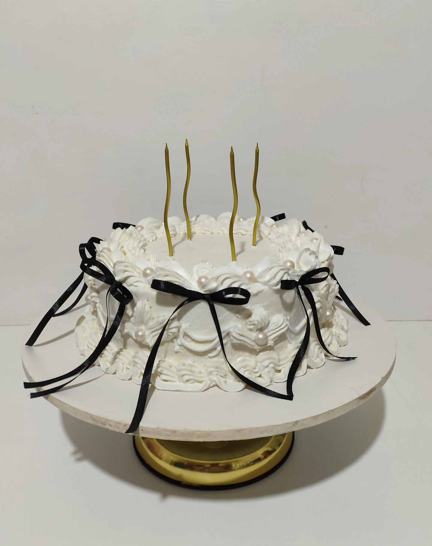 Classic White Wedding Cake - Front View